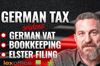 do german tax, german bookkeeping, vat, income tax return via elster