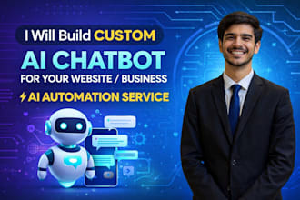 build a custom gpt ai chatbot for your website, business, or automation