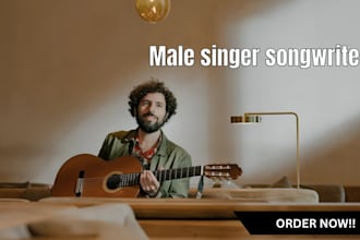 work as your professional male singer, songwriter, and session vocalist