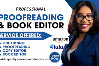 edit your literary fiction novel with professional proofreading and book editing