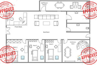 do medical clinic design with floor plan and 3d renderings