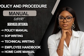 write a detailed homecare policy and procedure manual, employee handbook, sops
