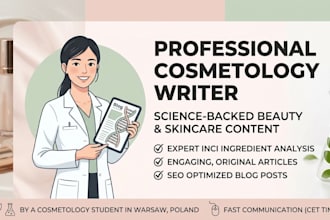 write professional beauty, skincare, and cosmetology content