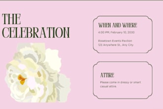 desing for you a gift card selebration card