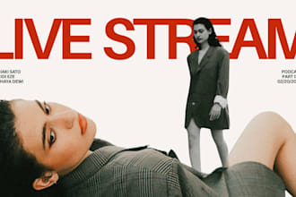 design live stream banner