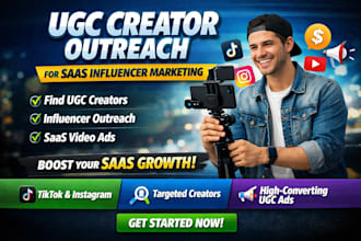 do ugc creator outreach for saas product influencer marketing