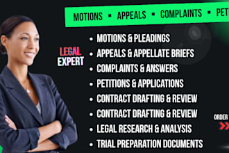 professionally draft pro se court documents, motions, and legal filings