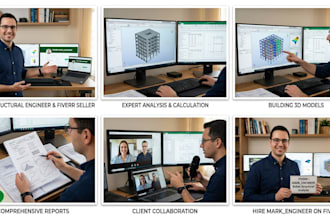 perform the structural analysis and design using robot structural with drawings
