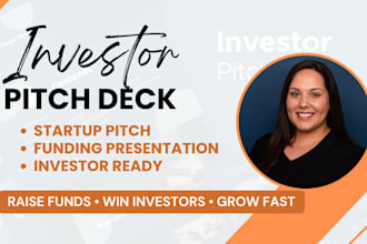 create investor pitch deck, startup pitch deck funding presentation for business
