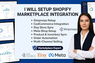 setup shopify marketplace simprosys cedcommerce metashop etsy integration shop