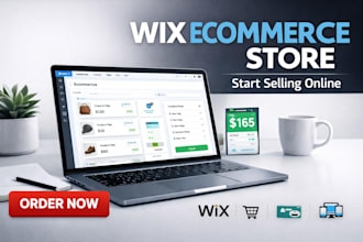 wix ecommerce store setup with products