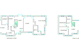 draw professional autocad 2d floor plans and house plans