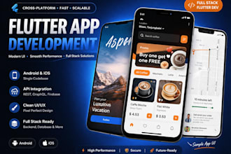 build a flutter app for android and ios