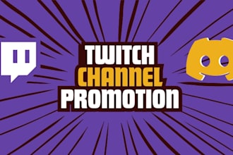 promote twitch channel, boost live stream viewers, affiliate status and chatters