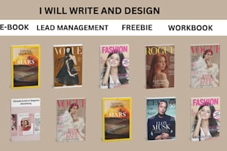 design professional lead magnets, ebooks, workbooks,