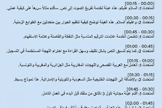 transcribe msa arabic or dialects, audio or video to text