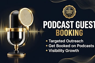 do targeted podcast outreach and podcast guest booking for your brand