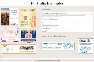design your social media post, banner and email in biotech