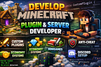 develop minecraft plugin and minecraft server developer