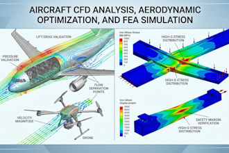 perform aircraft cfd analysis, aerodynamic optimization and fea simulation