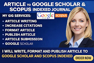 write format and publish article to google scholar and scopus indexed journal