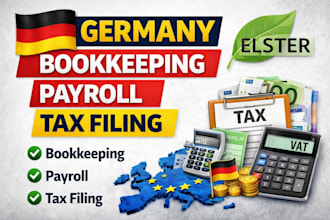 handle german bookkeeping, payroll and tax filing via elster
