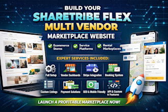 build sharetribe flex online store multi vendor ecommerce market place website