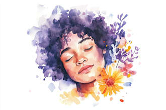 draw a unique watercolor illustration