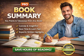 write professional book summary, synopsis, book description and book blurb