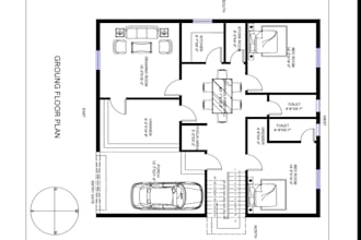 create 2d floor plan in autocad