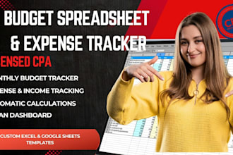create a budget spreadsheet or expense tracker template