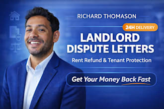 draft strong landlord dispute and rent refund letters in 24 hours