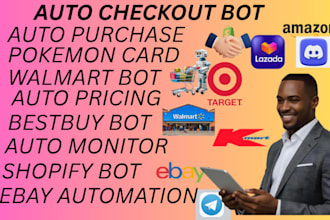 do auto checkout bot, target bot, purchase bot, pokemon bot, buying bot, amazon