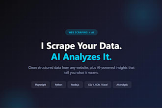 scrape any website and deliver ai powered data analysis