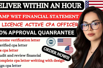 stamp US CPA letter, audit financials, comfort cpa letter CPA mortgage letter