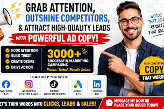 write a high catchy facebook ads copy that sells