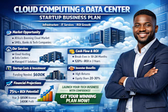 cloud computing services startup data center IT infrastructure business plan ROI