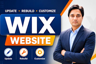 update rebuild customize wix website and monthly maintenance