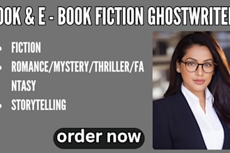 write fiction, romance, fantasy, mystery and thriller