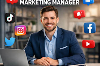 be your social media manager social media marketing manager social media post
