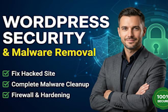 fix hacked wordpress website, remove malware, and harden security