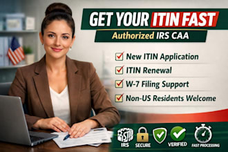 obtain or renew your itin fast as an authorized irs caa