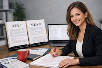 proofread, edit in apa 7 style