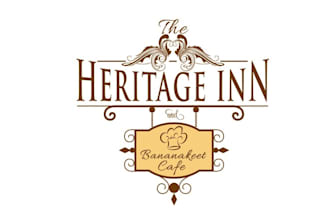 design traditional hotel and restaurant logo
