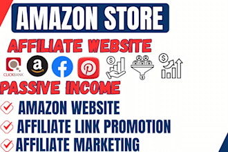 build amazon store affiliate website for passive income