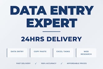 do fast and accurate data entry copy paste and typing work