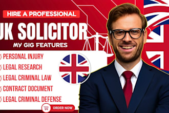 be uk solicitor for criminal law, criminal defense, personal injury, civil law