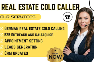 do german real estate cold calling for b2b lead generation and property sellers