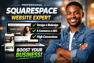 design high converting squarespace website design or redesign for business