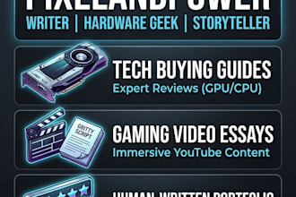 write expert PC hardware, cpu and GPU reviews